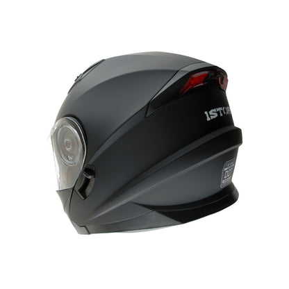 Motorcycle Modular Full Face Helmet Flip Up Dual Visor Sun Shield with Optional LED Tail Light 3 Modes Removable Washable Interior, Multiple Colors S M L XL — Modular901