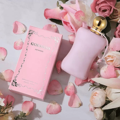 Perfume for Women 75ml EDP with Turkish Rose, Lychee and Soft Musk in an Elegant Pink Spray Bottle