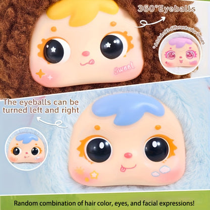 Cute Plush Animal Doll with Big Eyes – Samuel Small Animal Series Stuffed Furry Toy Random Style Soft Huggable Home Decor Desk Ornament Gift for Kids Teens Adults Birthday Valentine Easter Christmas