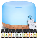 1Pc Light Wood Grain + 10 Bottles of Essential Oil