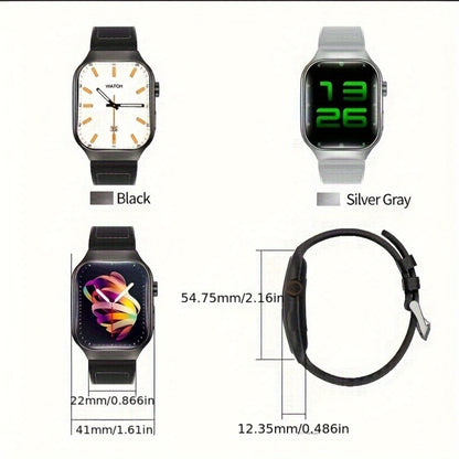 Smartwatch 2.01 Inch Curved Screen with Mini Games, Voice Assistant and 100+ Sport Modes in Three Colors