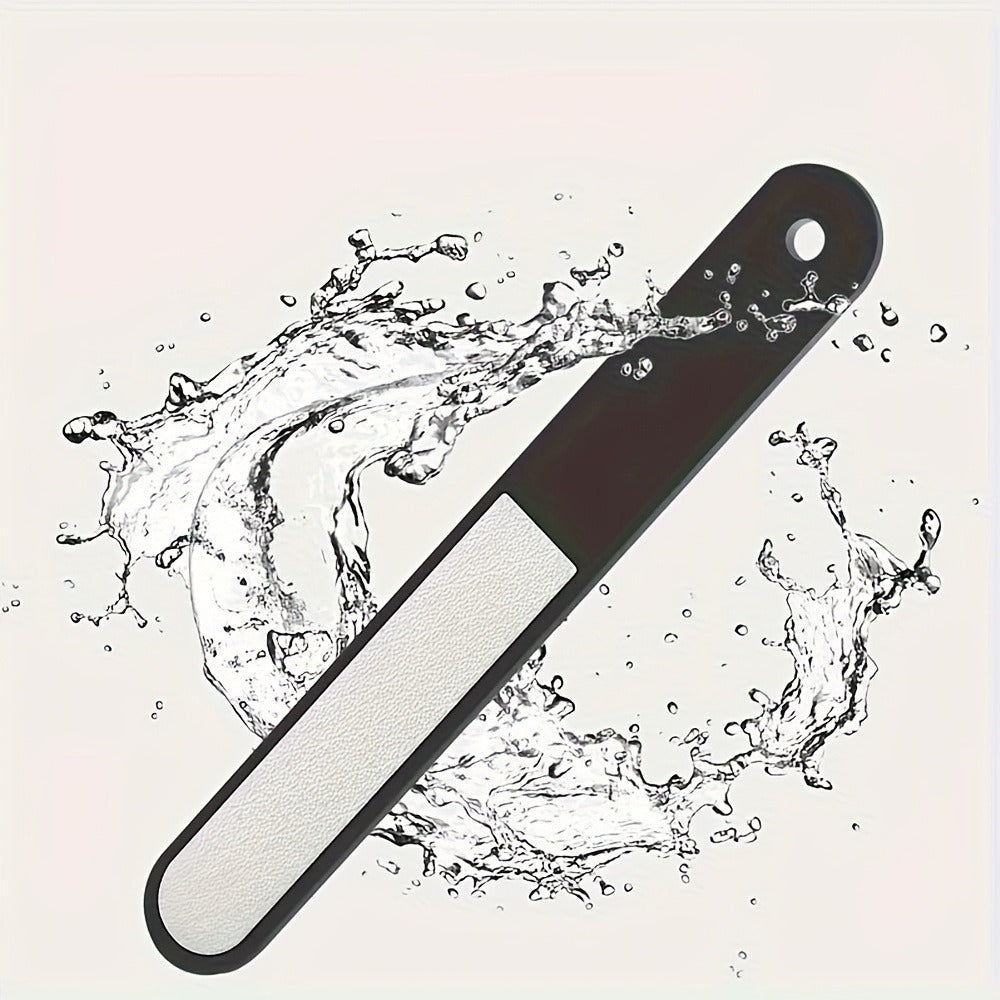 Angled Nail Clipper Set, Four Black-Handle Clipper Tools with Curved Jaws, File and Round Accessory