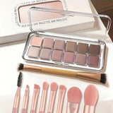 12-color eyeshadow palette set + brush