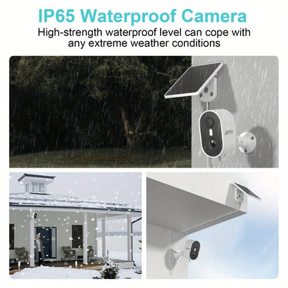 3MP Driveway Outdoor Security Camera with PIR Human Detection, AI Motion Alert, Full Color Night Vision