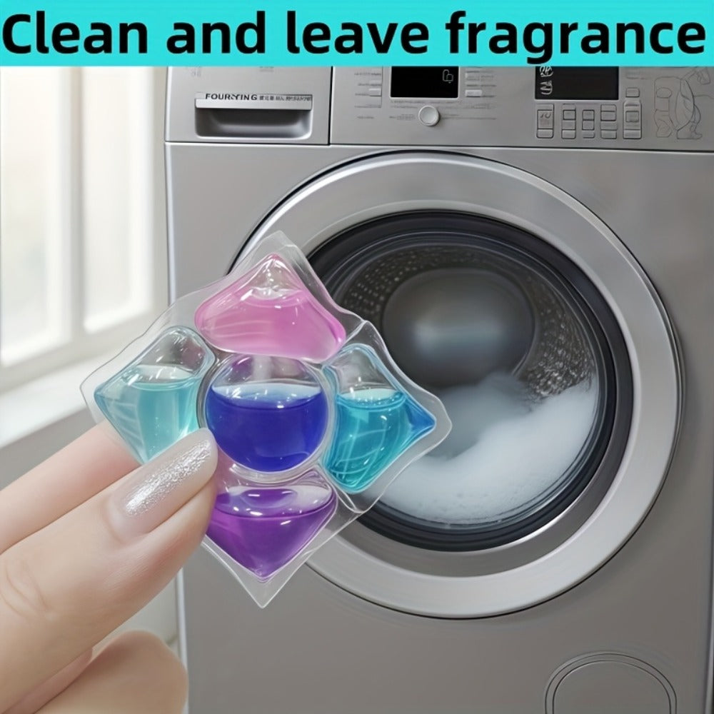Multicolor Laundry Detergent Gel Pods with Portioned Bead Design in 7.05 oz or 21.16 oz Packages
