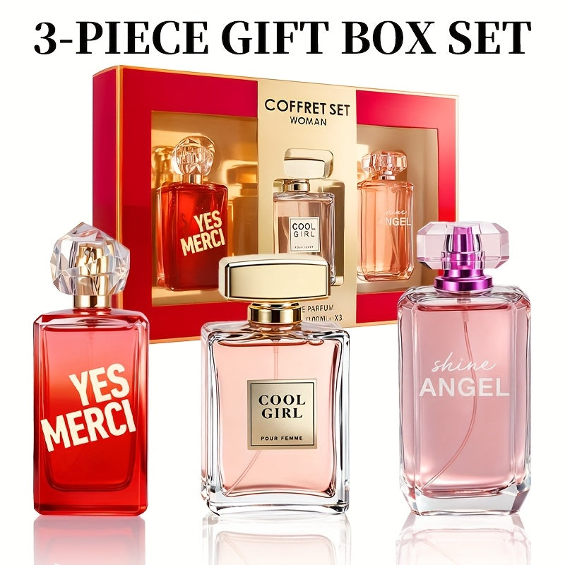 Eau de Parfum Gift Set for Women 100ml with Single-Bottle & 3-Piece Fragrance Options for Daily Wear