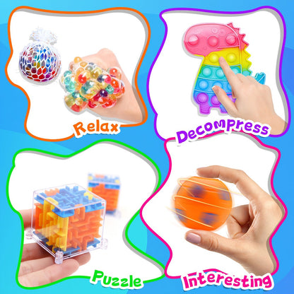 Bulk Assorted Mini Fidget Toy Party Pack for Events with 1000-Piece or 1200-Piece Checkout Options