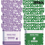 200pcs(4packs purple+4packs green)