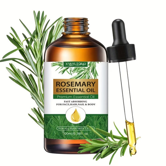 Essential Oil Rosemary External-Use Dropper Bottle with 1-Piece, 2-Piece or 1.01oz Listed Options