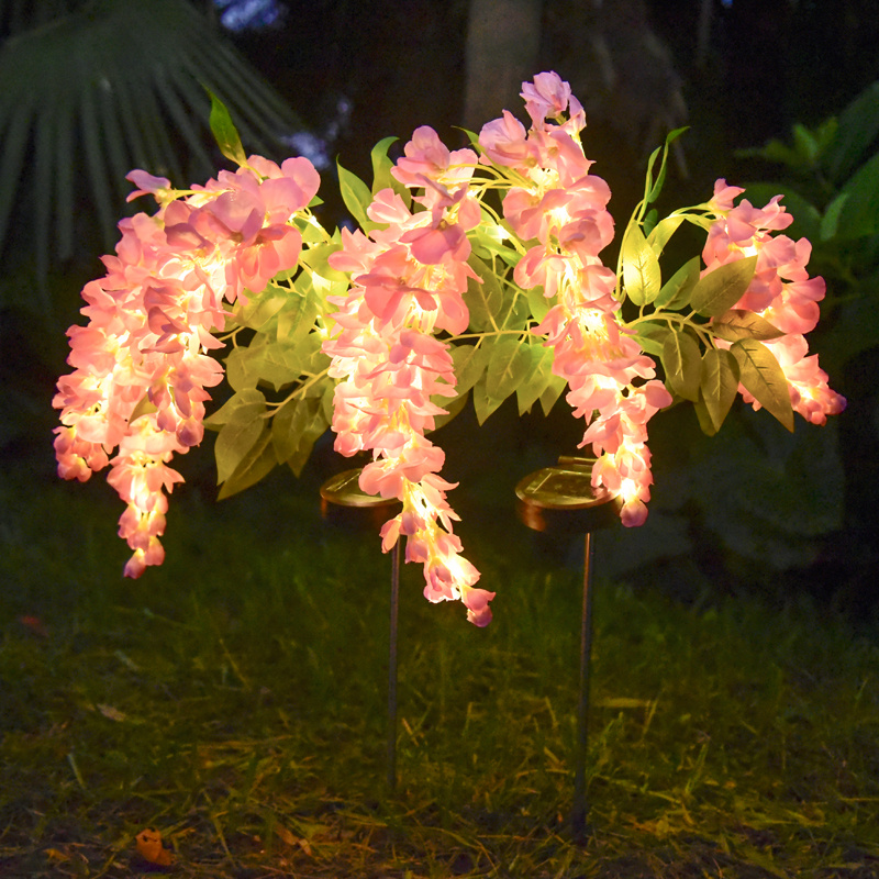 Solar Wisteria Flower Garden Light 52 LED, 2 Modes Waterproof