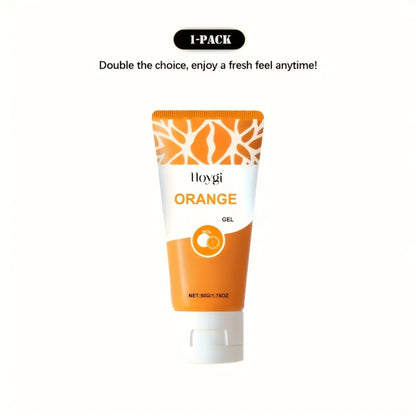 Orange-Label Facial Exfoliating Gel, Single 50g Tube with Clear Essence Checkout Label and Flip-Top Cap