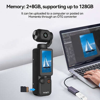 4K UHD Vlogging Action Camera 180° Rotating Lens Anti-Shake 1.9" Screen 2000mAh Battery – Lightweight Travel Cam with Image Stabilization for Vlogging, Hiking & Outdoor Sports | Gift for Teens & Adults
