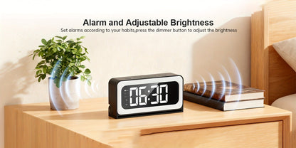 2K WiFi Clock Camera for Home, 5GHz & 2.4GHz Dual Band Wireless Indoor Security Camera, Nanny Cam Baby Monitor Dog Camera, Full Color Night Vision, Motion Detection, Two-Way Talk, Hidden Design