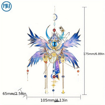 3D Metal Puzzle Model Kit – God's Eye & Angel's Eye MU Assembly, Laser-Cut DIY Craft, Artistic Home & Office Decor, Unique Birthday Gift for Adults, Teens, Girlfriend Boyfriend
