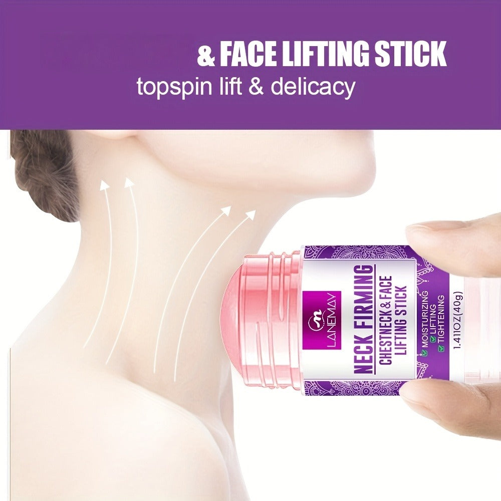Retinol Collagen Face & Neck Firming Stick 3pcs Set - Anti Aging Lifting Tightening Moisturizing Skin Care Stick, Wrinkle Reducer Portable Daily Skincare for All Skin Types Women