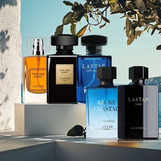Pheromone Cologne for Men Arabian EDP 5 Scents Long Lasting Eau de Parfum Oriental Woody Aquatic Floral Fragrance Gift Set 1.86oz 1.69oz