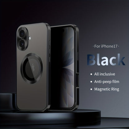 Two-Piece Privacy-Panel Magnetic iPhone Case with Camera Protection in 24 Model and Color Options