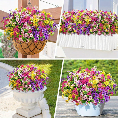 Artificial Flowers Mixed-Color Daisy Bundles in 18, 36 or 54-Pack Options with Flexible Stems