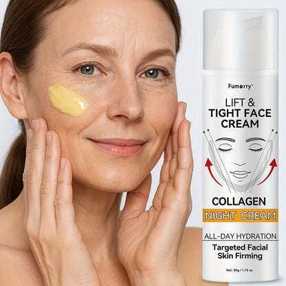 50 g Snail Mucin and Collagen Night Cream for a Daily Evening Moisturizing Facial Skin Care Routine