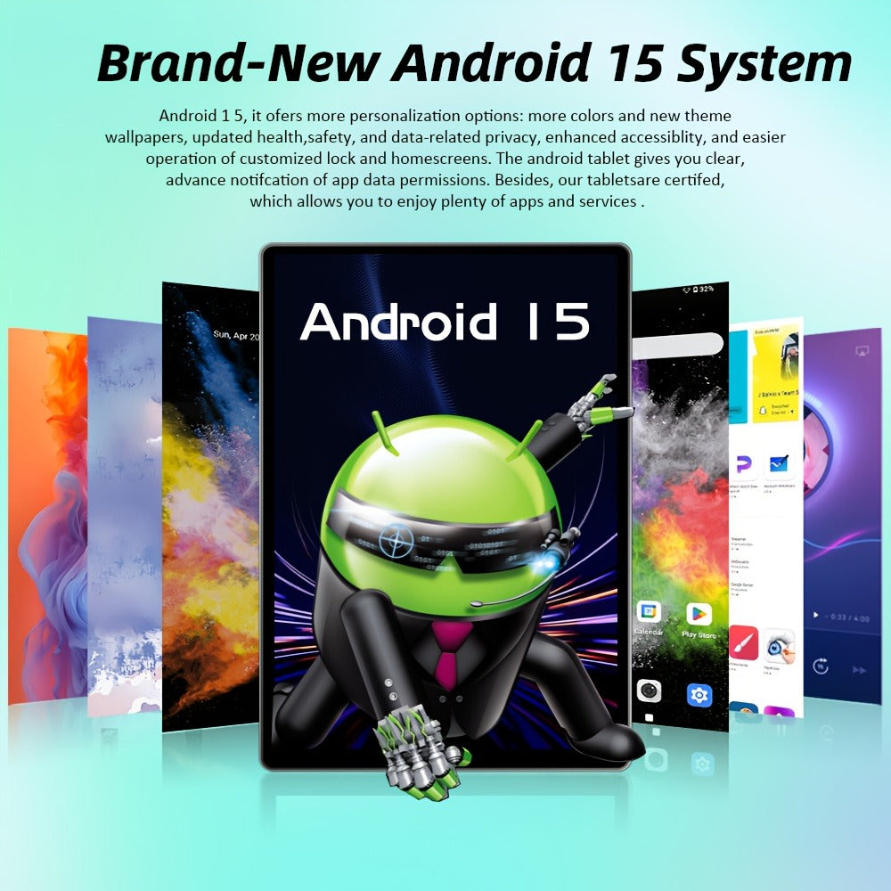 Android Tablet CRELANDER W30 with Android 15, 128GB Internal Storage and Keyboard Mouse Stylus Bundle