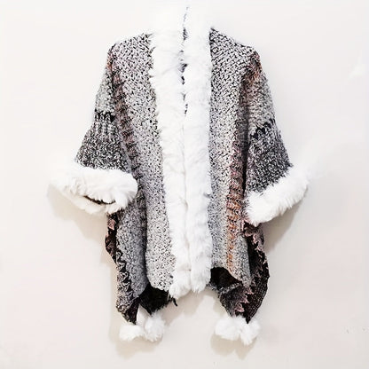 Capes & Cloaks - Women's Cape Shawl Velvet Cloak Ethnic Style Cardigan Wrap for Travel - product detail view 10
