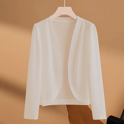 Cardigans - Women's Cardigan Long Sleeve Open Front Shawl Lightweight Sun Protection - product detail view 11