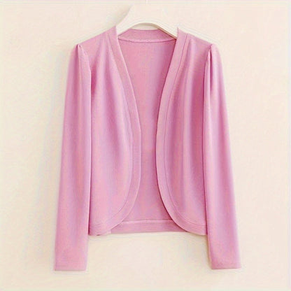 Cardigans - Women's Cardigan Long Sleeve Open Front Shawl Lightweight Sun Protection - product detail view 13