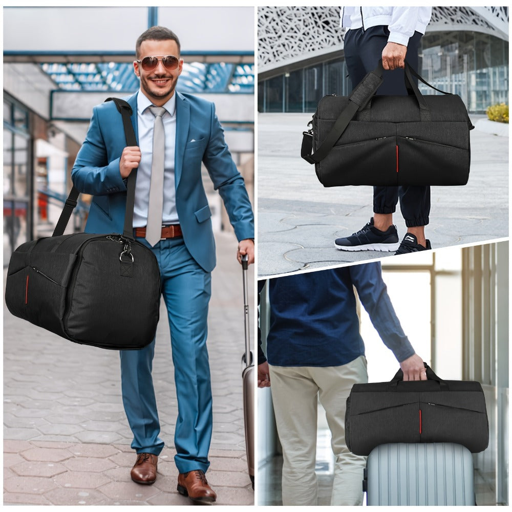 Carry On Luggage – 17 Pockets, 55L, Convertible, for Travel – detail view 14