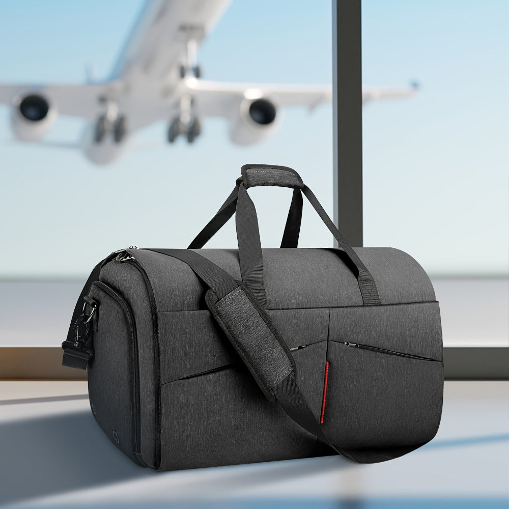 Carry On Luggage – 17 Pockets, 55L, Convertible, for Travel – front view