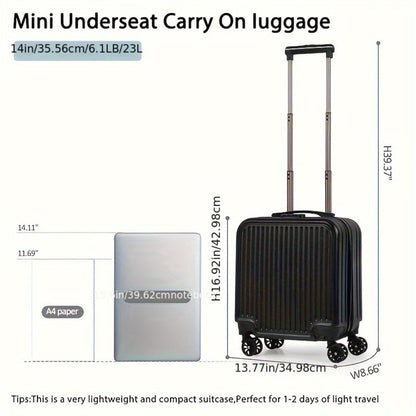 Carry On Luggage – 18 Inch, Combination Lock, Lightweight, for Travel & Work – detail view 3