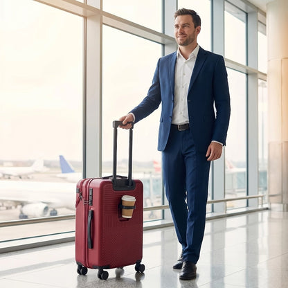 Carry On Luggage – 5 Colors, 20 Inch, Combination Lock, Spinner Wheels – detail view 7