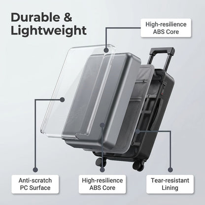 Carry On Luggage – 20 Inch, Combination Lock, Lightweight, for Travel – detail view 11