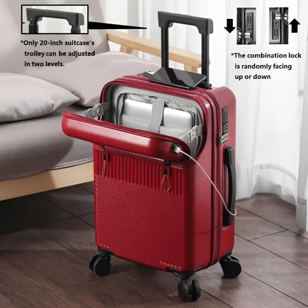Carry On Luggage – 20 Inch, Combination Lock, Lightweight, for Travel – detail view 2