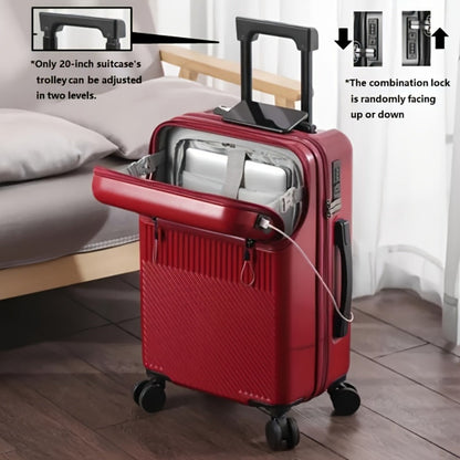 Carry On Luggage – 20 Inch, Combination Lock, Lightweight, for Travel – detail view 2