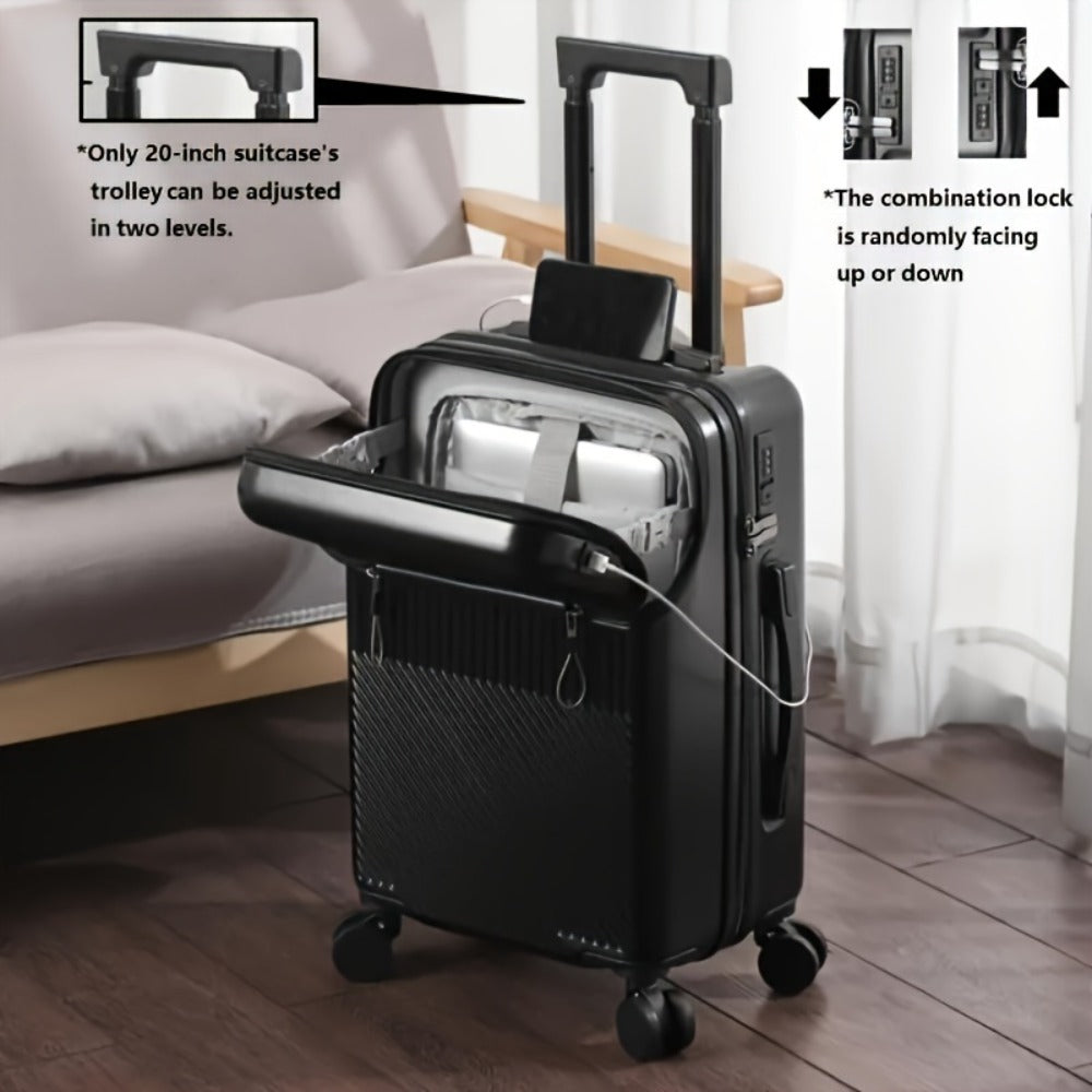 Carry On Luggage – 20 Inch, Combination Lock, Lightweight, for Travel – detail view 4