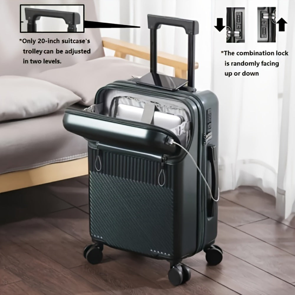 Carry On Luggage – 20 Inch, Combination Lock, Lightweight, for Travel – detail view 8