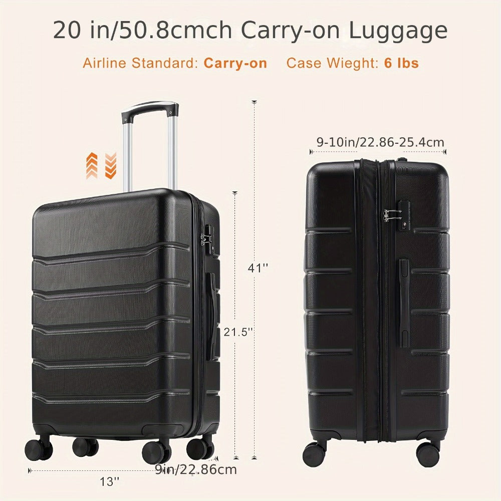 Carry On Luggage – 20 Inch, Hardshell, Expandable, Spinner Wheels – detail view 4