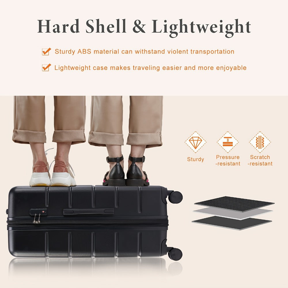 Carry On Luggage – 20 Inch, Hardshell, Expandable, Spinner Wheels – detail view 5