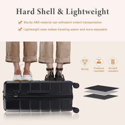 Carry On Luggage – 20 Inch, Hardshell, Expandable, Spinner Wheels – detail view 5