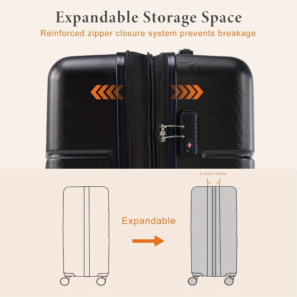 Carry On Luggage – 20 Inch, Hardshell, Expandable, Spinner Wheels – detail view 7