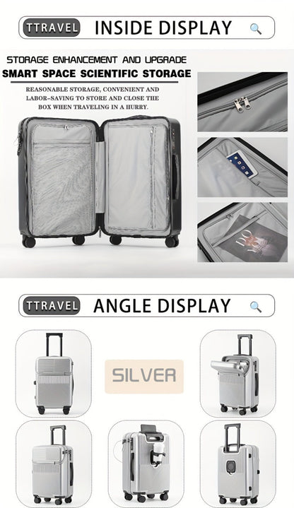 Carry On Luggage – 20 Inch, USB Charging, Spinner Wheels, for Travel – detail view 17