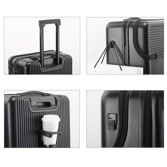 Carry On Luggage – 20 Inch, USB Charging, Spinner Wheels, for Travel – alternate view