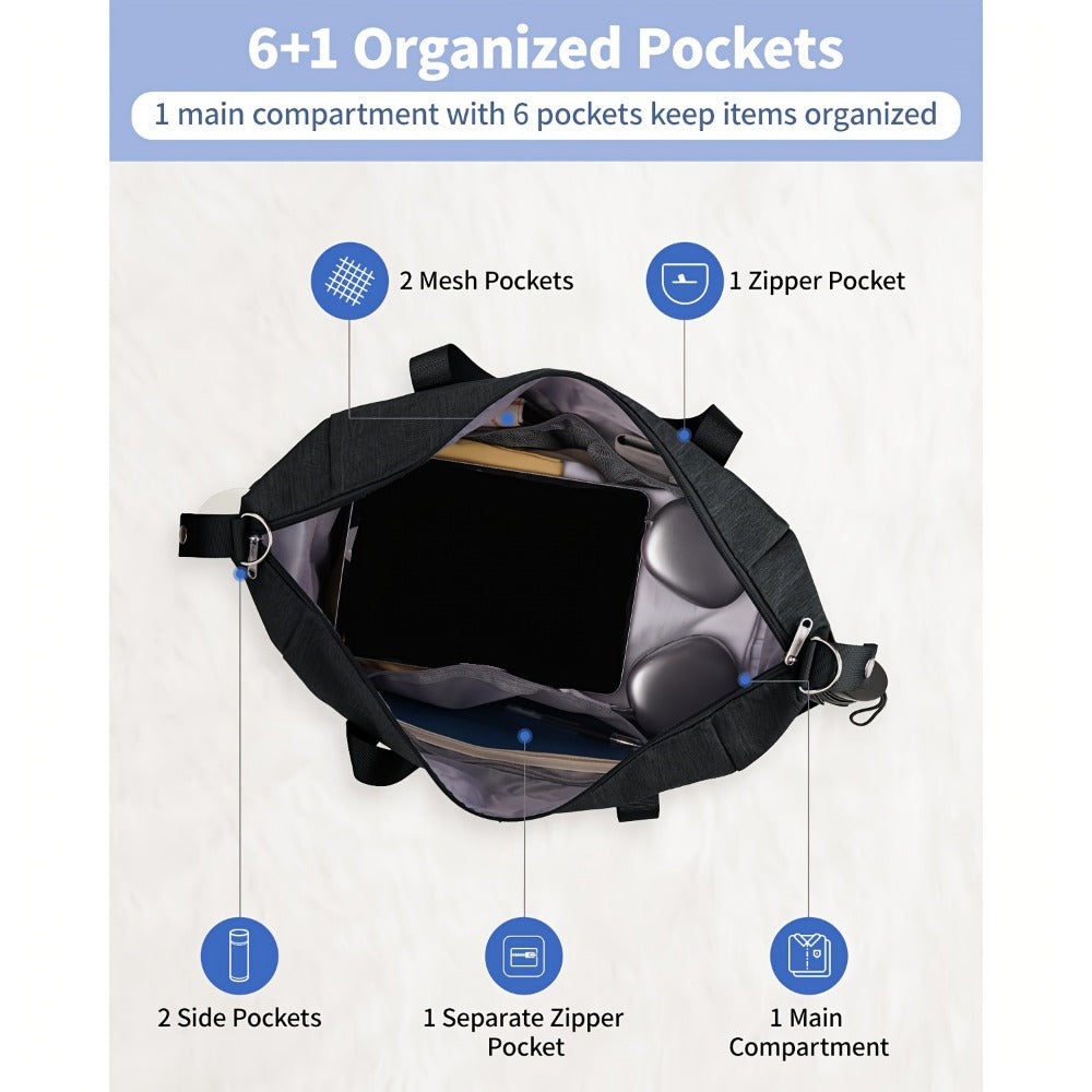 Carry On Luggage – 20L, Foldable, for Travel & Work – detail view 3