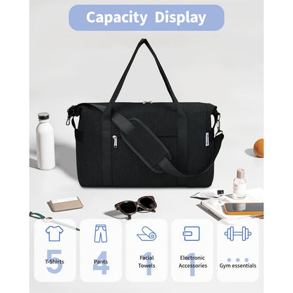 Carry On Luggage – 20L, Foldable, for Travel & Work – detail view 5