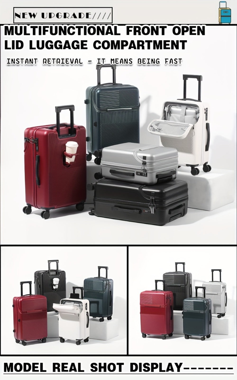 Carry On Luggage – 24 Inch, Lightweight, for Travel & School – detail view 15