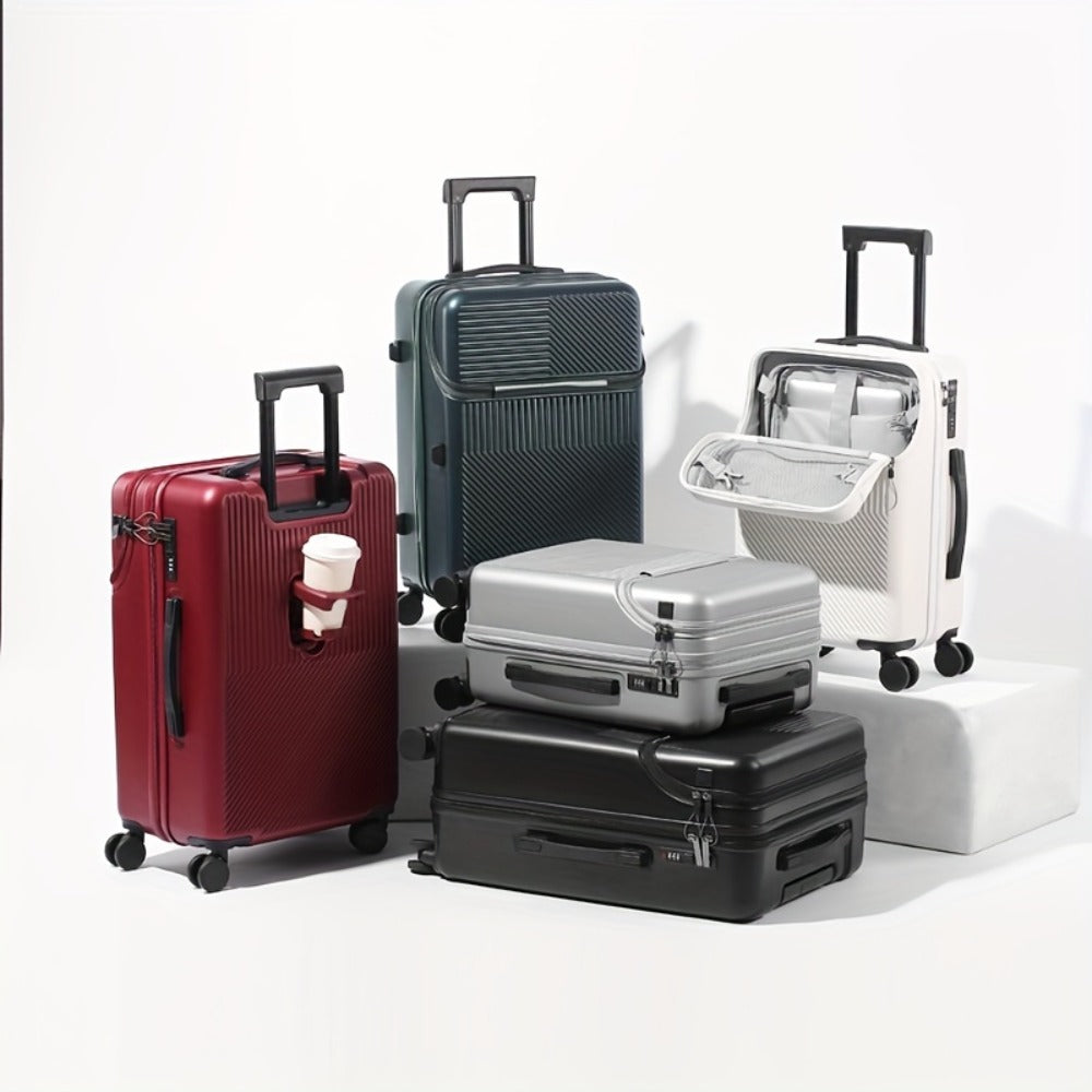 Carry On Luggage – 24 Inch, Lightweight, for Travel & School – front view