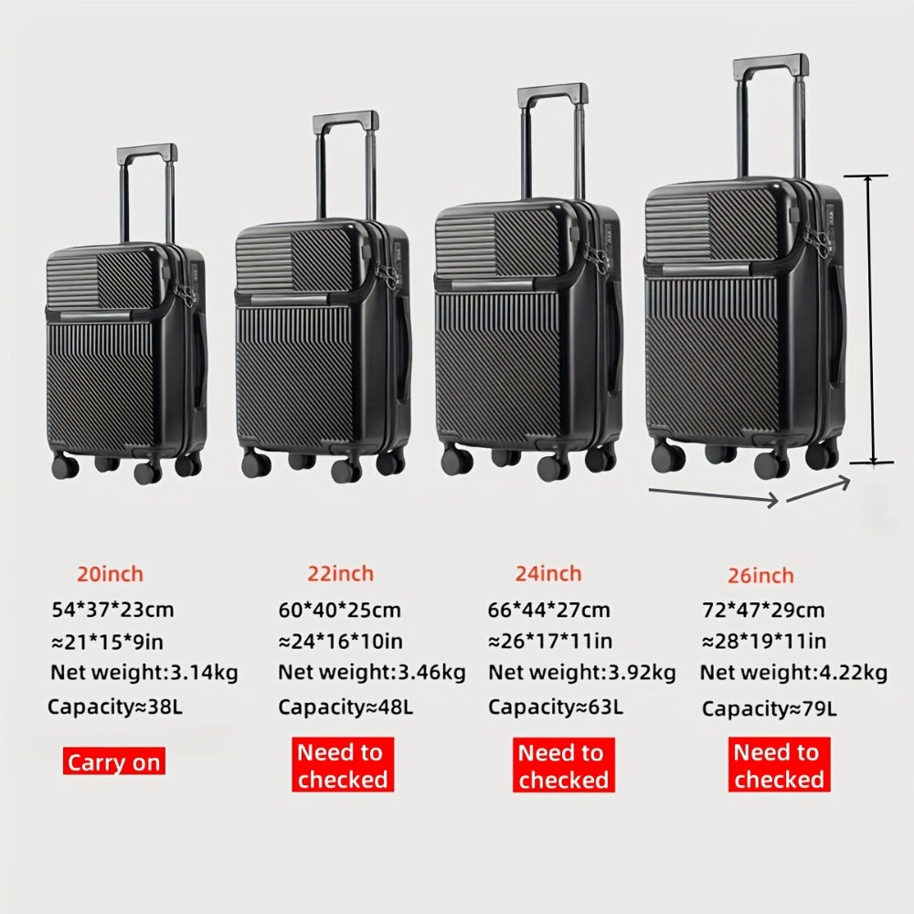 Carry On Luggage – 26 Inch, TSA Lock, Spinner Wheels, for Travel – detail view 11
