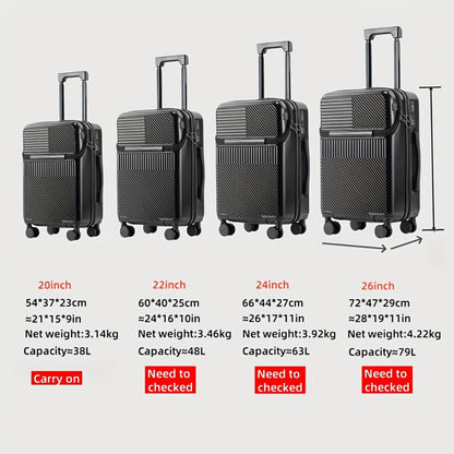 Carry On Luggage – 26 Inch, TSA Lock, Spinner Wheels, for Travel – detail view 11