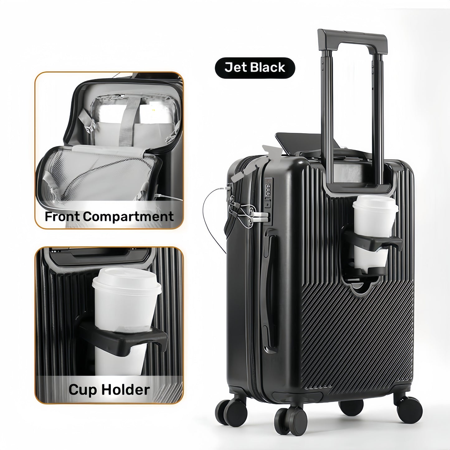 Carry On Luggage – 26 Inch, TSA Lock, Spinner Wheels, for Travel – detail view 24