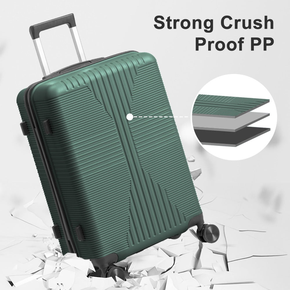Carry On Luggage – 28 Inch, Hardshell, Lightweight, for Travel & School – detail view 11